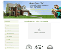Tablet Screenshot of homespecs.com